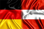 Deutschland- und Österreich-Flagge