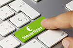 Taste mit Beschriftung Steuertipps